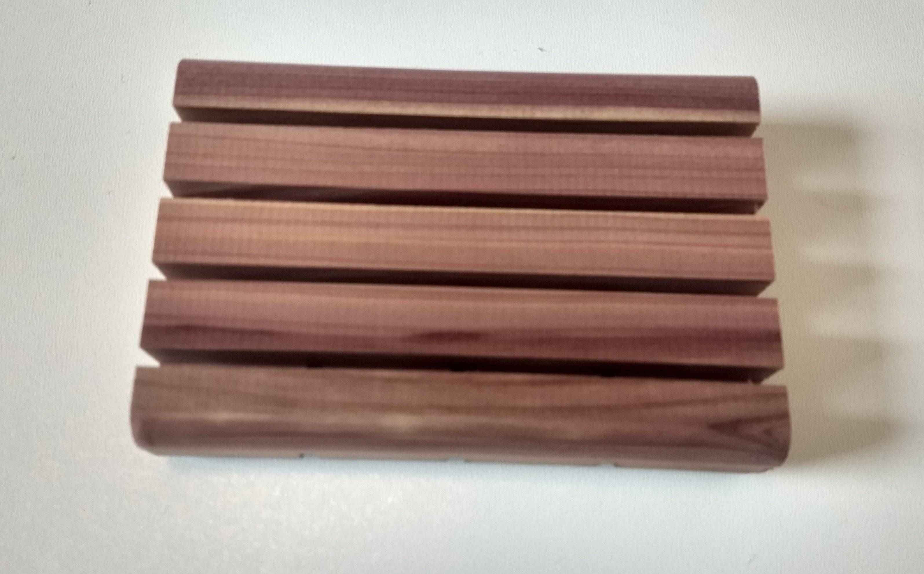 Red Cedar Soap Tray - Eco-Friendly Wood Soap Dish for a Natural Bath Experience