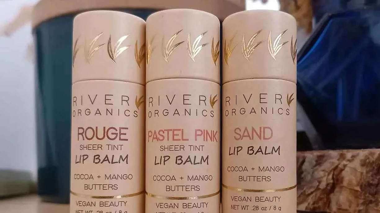 River Organics Tinted Lip Balm - Cruelty Free Blush for Natural Radiance