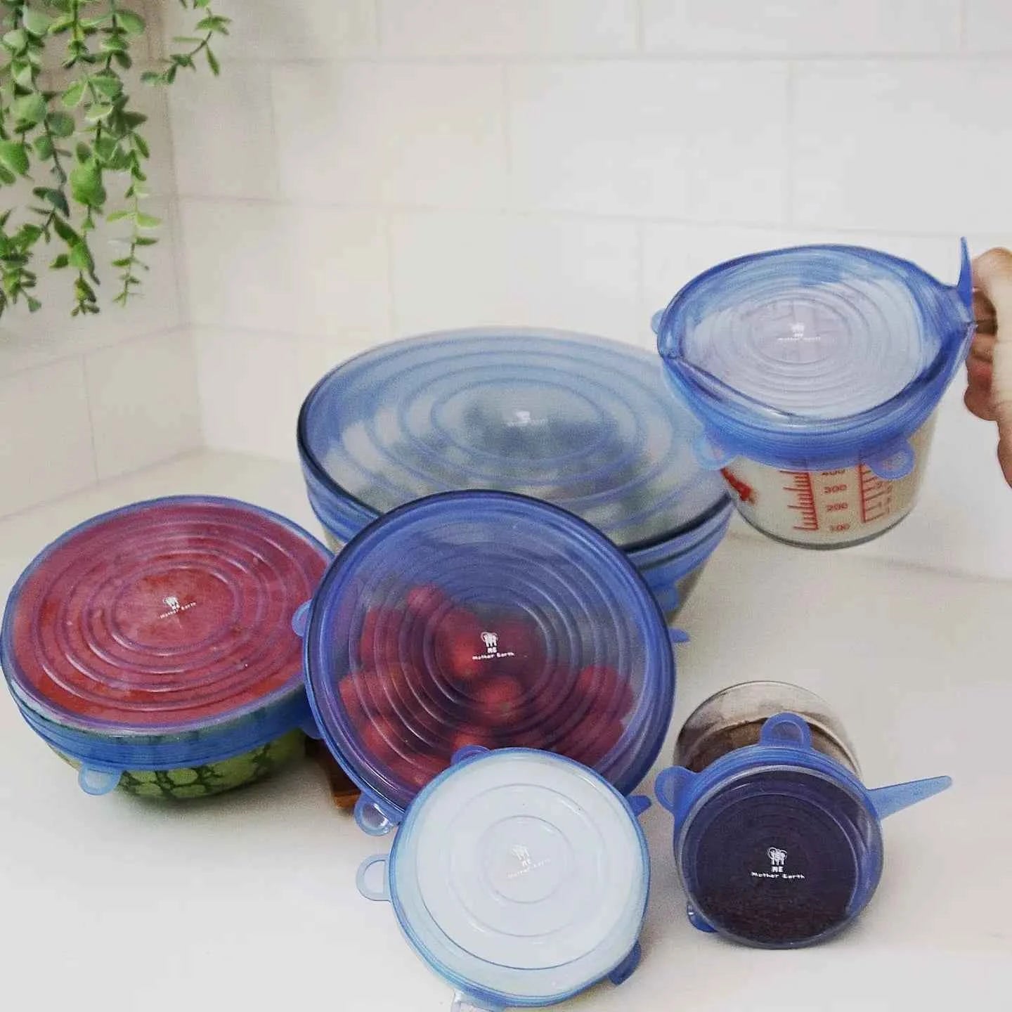 Reusable Silicone Bowl Covers 6-Pack