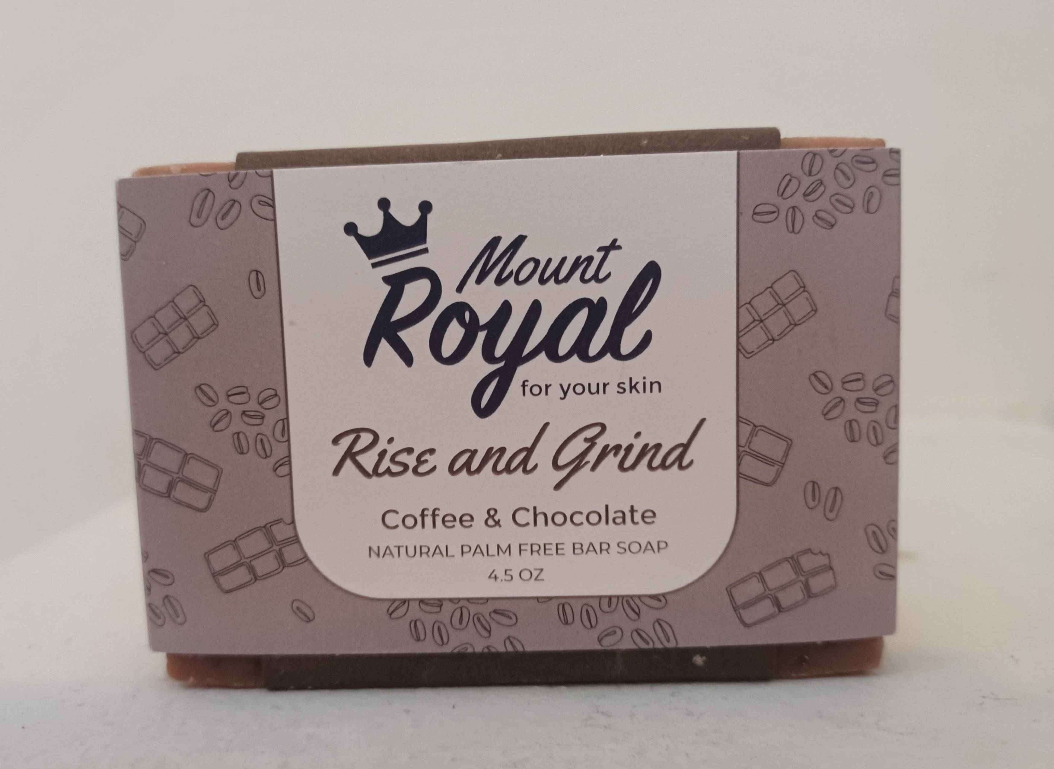 Rise and Grind Bar Soap - Coffee Inspired Exfoliator for Refreshing Skin  
