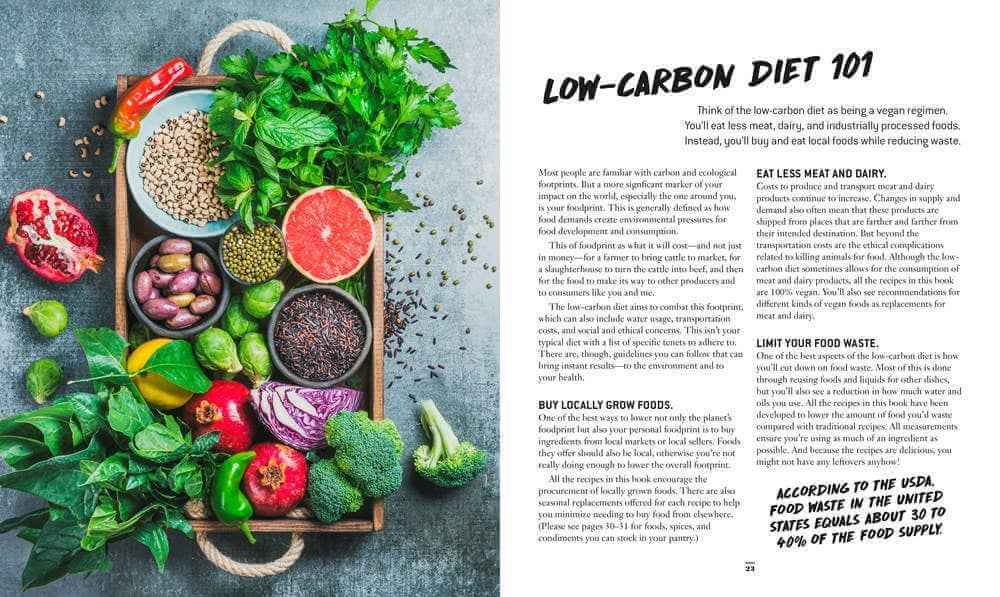 Low-Carbon Cookbook &amp; Action Plan: 140 Eco-Friendly Recipes for a Sustainable Lifestyle  