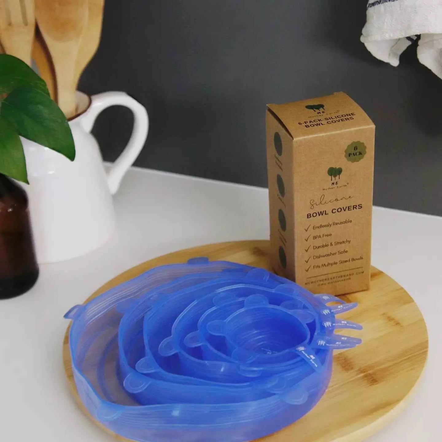 Reusable Silicone Bowl Covers 6-Pack